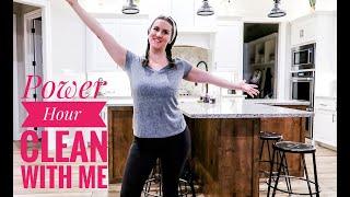 POWER HOUR CLEANING CHALLENGE | SPEED CLEAN WITH ME | DITL MOM OF 4 | HOW MUCH CAN I CLEAN?