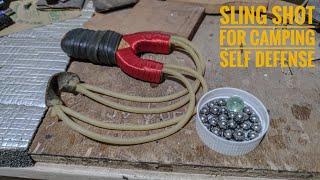 HOW TO MAKE SLING SHOT(TIRADOR) FOR CAMPING SELF DEFENSE