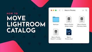 Move Lightroom catalog to new computer or external harddrive