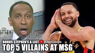 BONUS STEPHEN'S A-LIST  TOP 5️⃣ VILLAINS AT MADISON SQAURE GARDEN  | First Take YouTube Exclusive