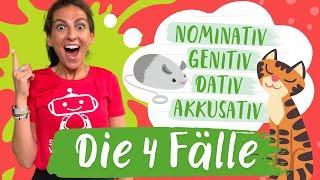 Die 4 Fälle | Nominativ, Genitiv, Dativ, Akkusativ | Deutsch – Grundschule | Silicon Valley Kids