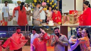 PEHLA SANDHARA AFTER WEDDING | BIRTHDAY PARTY WITH ALL INFLUENCERS | COUPLE DANCE | INDER & KIRAT