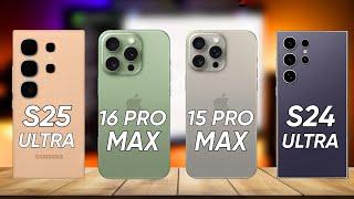 Samsung Galaxy S25 Ultra Vs iPhone 16 Pro Max Vs Samsung Galaxy S24 Ultra Vs iPhone 15 Pro Max | the