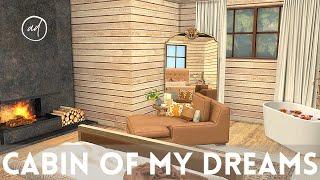 CABIN OF MY DREAMS || Sims 4 || CC SPEED BUILD