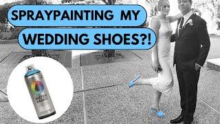 Spraypainting My Wedding Shoes?! Yes, It Worked