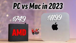 GEEKOM AS6 vs M2 Mac Mini - Battle of the Micro PCs!