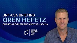 Oren Hefetz Addressing the JNF-USA Weekly Briefing