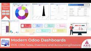 Odoo dashboard for V16 for CRM , POS , Inventory , Sales , Accounting