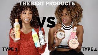 THE BEST PRODUCTS FOR : Type 3 Curls vs Type 4 Curls