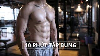 10 Phút Tập Bụng Săn Chắc Tại Nhà | Abs Workout Routine | SHINPHAMM