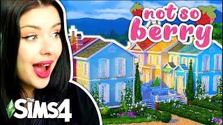 Let's Build NOT SO BERRY TOWN in The Sims 4 // Each Townhouse is a Different Not So Berry Sim!!