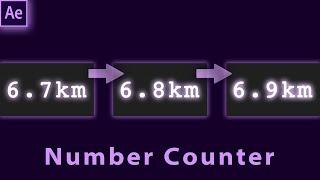 Create an Animated Number Counter in Adobe After Effects