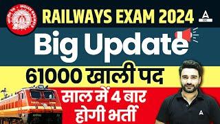 Railway New Vacancy 2024 | Big Update | RRB NTPC, Railway Group D New Vacancy 2024