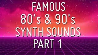Famous synth sounds of the 80's and 90's Part 1 (CMI, Yamaha DX7,  Korg M1, Roland D-50, TX81Z,...)