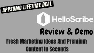HelloScribe AppSumo Lifetime Deal Review - How Does HelloScribe  Work?