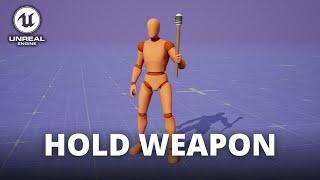 How to Hold a Weapon in the New Motion Matching Sample in Unreal Engine 5 (In 5 Mins!)