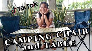 Camping Chairs and Table Unboxing from TikTok I Euanne Hyuna