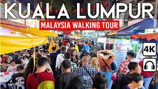 KUALA LUMPUR, Malaysia  Nightlife Bukit Bintang 2024, 4K Walking Tour