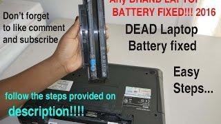 Laptop Battery not charging "plugged in, not charging" Free Easy Battery Fix [100% WORKING]