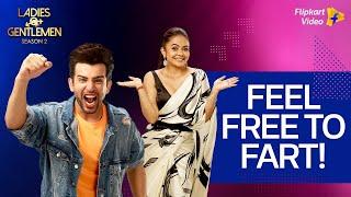 Devoleena says farting is natural! | Ladies v/s Gentlemen S2 | Flipkart Video​