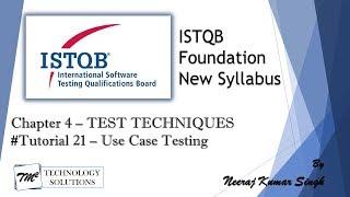 ISTQB Foundation Level | 4.2.5 Use Case Testing | Use Case Sample | ISTQB Tutorials | CTFL