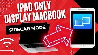 How to use iPad (Sidecar) as only MAIN Macbook/Mac MONITOR Clamshell Mode |TRICK APPLE DIDN'T SAY US