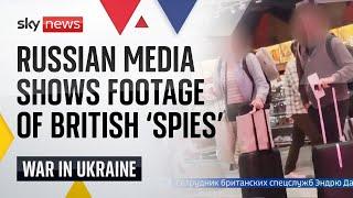 British diplomats shown leaving Russia following expulsions | Ukraine War