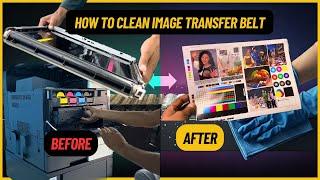 KONICA MINOLTA: HOW TO CLEAN IMAGE TRANSFER BELT IN KONICA MINOLTA C226 , C227 C226i  HOW TO FIX ITB