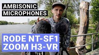 Zoom H3-VR vs Rode NT-SF1 Ambisonic Microphones (VR180 Video)