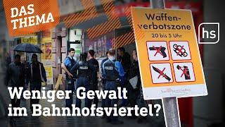 Waffenverbotszone im Frankfurter Bahnhofsviertel | hessenschau DAS THEMA