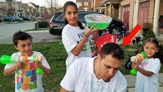 Slime Joke on My Dad! Family Fun Video