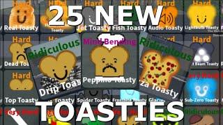 Guide for THE 25 NEW Toasties from Find The Toasties