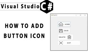 C# Add Button Icon or Image and get Icons easily from Pichon