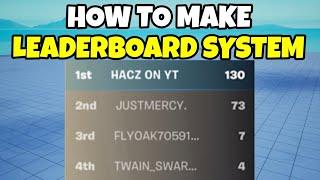 How To Make A LEADERBOARD SYSTEM IN THE TOP RIGHT In FORTNITE CREATIVE (that counts elims tutorial)