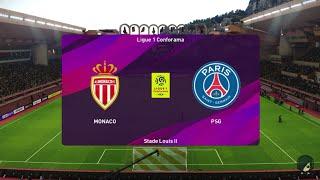 PES 2020 | Monaco vs PSG | Full match | Gameplay PS4