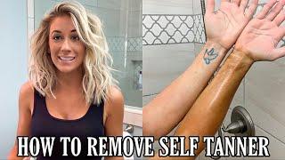 HOW TO REMOVE SELF TANNER | LAURA BEVERLIN