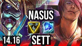 NASUS vs SETT (TOP) | 9/0/0, 7 solo kills, Legendary | EUW Grandmaster | 14.16