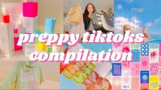 PREPPY TIKTOK COMPILATION  hauls, grwms, organization, and more! #preppy #skincare #aesthetic