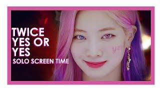 TWICE - YES or YES (Solo Screen Time Ranking)