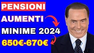 ️ULTIM'ORAAUMENTO PENSIONI MINIME FINO A 700 EURO NEL 2024QUESTA VOLTA È VERO️