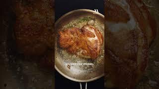 Pt. 2 | Wolfgang Puck's perfectly crispy roasted chicken is *chef's kiss* #cookingtips