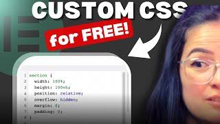 HOW TO add CUSTOM CSS in Elementor for FREE