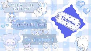  ₊˚⊹ how to setup tickets bot in your discord server | discord tutorial 