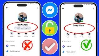 How To Remove End-To-End Encryption In Messenger (2025) || New update Turn Off End-to-end encryption