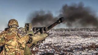 Army Soldiers Fire M119 Howitzer