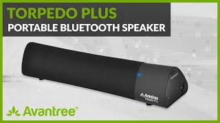 Portable Surround Sound aptX Low Latency Bluetooth Speaker - Avantree Torpedo Plus Mini Soundbar