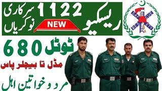 Rescue 1122 new jobs January 2025