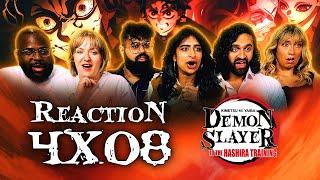 ABSOLUTE CINEMA We beat Muzan!? | Demon Slayer 4x8 "The Hashira Unite" | Normies Group Reaction!