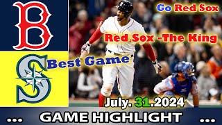 Red Sox vs.  Seattle Mariners (07/31/24)  GAME Highlights | MLB Season 2024