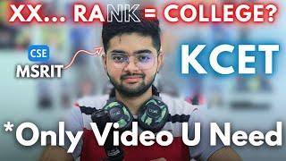 KCET Best College list | Applicable to all Ranks Category Branches | KCET 2024